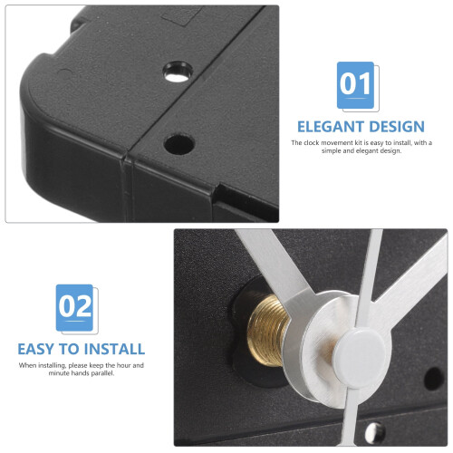 Silver Reverse Clock Movement Mechanism 2