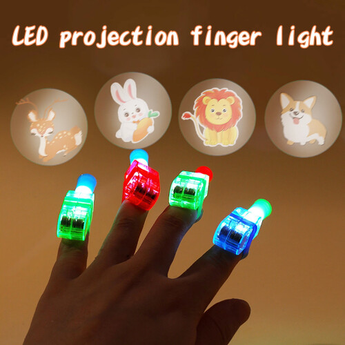 LED-Projektions-Fingerlichter, 8er-Pack