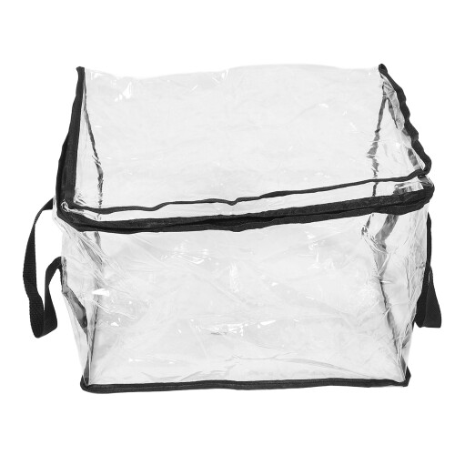 Μαύρο κουτί αποθήκευσης βιβλίων από PVC 38x32x24εκ.