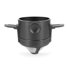 Filtres à café réutilisables, support durable en acier inoxydable, paniers entonnoir en maille