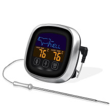Food thermometer, digital touchscreen, meat thermometer, portable cooking grill thermometer, kitchen supplies.