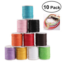 Cordon en coton ciré 10 m x 1 mm – 10 rouleaux