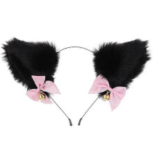 Serre-tête oreilles de fourrure fait main pour Halloween et Noël