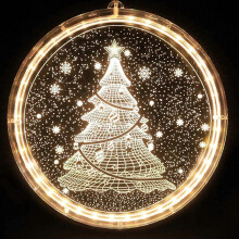 Christmas Lights Indoor Christmas Decorations Battery Operated Hanging 3d String Lights For Wall, Window, Aisle, Patio, Bedroom, Warm White (christmas