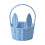 Cesta de papel con forma de conejo de Pascua con asa 1