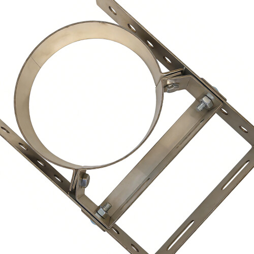 Strong Metal Flue Pipe Wall Attachment 1.8MM Thick Small-200