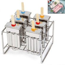 6-teilige DIY-Eiswürfelform aus Edelstahl