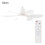 Ventilatore a soffitto a LED con luce dimmerabile e telecomando a 4 velocità. 1