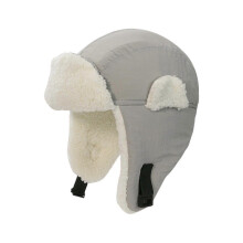 (L, Light Gray) Stylish Baby Hat Autumn Winter Warm Pilot Bonnet Caps Solid Color Earflap Bonnet Windproof Warm Headwear Unisex Pink S