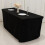 Black Polyester Fitted Tablecloth 24" x 30" 2
