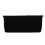 Black Polyester Fitted Tablecloth 24" x 30" 3