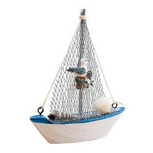 Retro maritim trepynt 13,5 cm høy