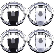 Asande Auslaufsichere Becherdeckel für 20-oz-Becher, 4er-Pack