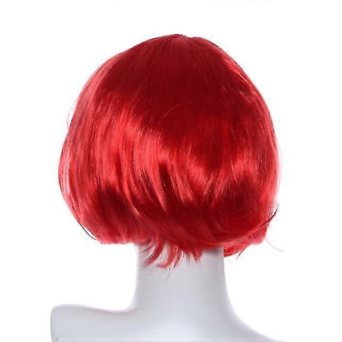 Masquerade Small Roll Short Straight Hair Wig RD