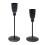 2 Black Iron Taper Candle Holders 2