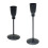 2 Black Iron Taper Candle Holders 5