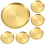 Ensemble de 6 plateaux à bijoux en acier inoxydable doré 1