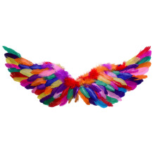 Aripi plutitoare din pene de înger pentru carnavalul Mardi Gras