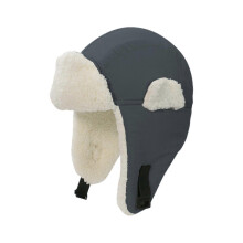 (S, Gray) Stylish Baby Hat Autumn Winter Warm Pilot Bonnet Caps Solid Color Earflap Bonnet Windproof Warm Headwear Unisex Pink S