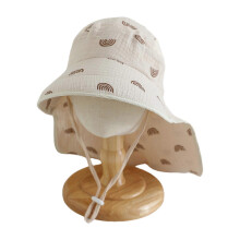 (B) Toddler Sun Protection Hat Lightweight and Comfortable Fisherman Caps Stylish Shawl Headwear for Outdoor Activity