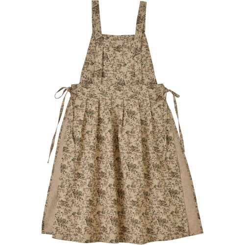 Delantal de cocina de algodón estampado con lazo ajustable.