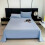 Polyester-Bettlaken 180x230cm Himmelblau 1