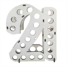 Mini Liquor Bottle Holder For 21st Birthday Handmade Wooden Wine Display Stand