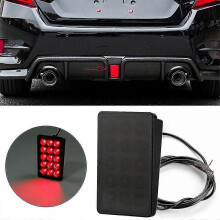 F1 Style 15 Led Rear 3rd Third Strobe Flashing Tail Brake Stop Light Universal Car Lights Signal Lamp Car Accessories