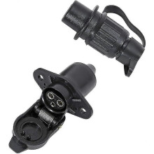 3 Pin Plug And Socket 3 Pin, 12v Tractor 3 Pin Plug Socket, Din 9680 Waterproof Gift