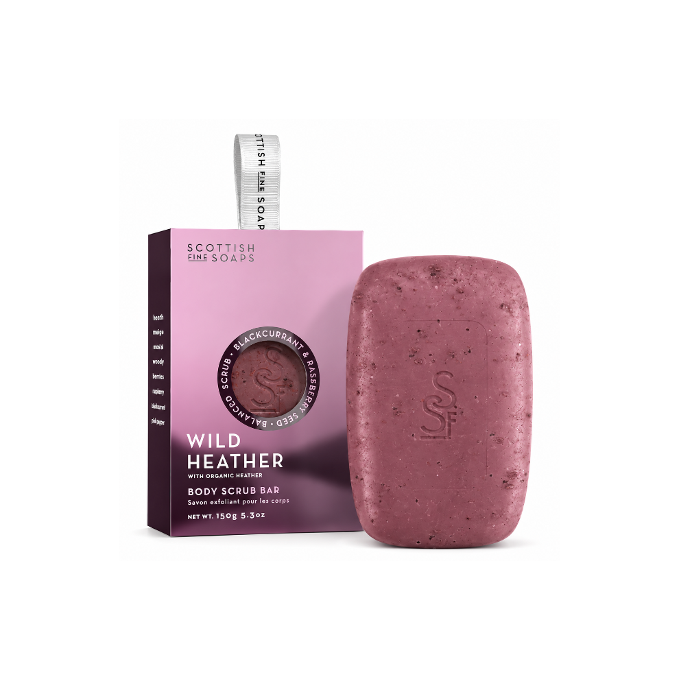 Scottish Fine Soaps Scottish Wild Organic Heather Body Scrub Bar 150G