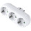 3-way Socket Adapter,3-way Multiple Plug Wall Or Table Socket 16a/250v 1