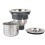 3-1/2-inch Kitchen Sink Strainer with Removable Deep Waste Basket/Strainer Assem 1