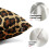 Set di 2 federe con stampa leopardata, 30x51 cm. 3