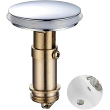 2 Stück Abflussstopfen mit Klick-Klack-Funktion für Badezimmer, 38 mm Abflussstopfen für Waschbecken