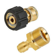 Kit d'adaptateurs rapides pour nettoyeur haute pression, compatible avec les lances à mousse M22 et 1/4 pouce, 5000 PSI