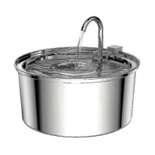 Kattenwaterfontein, 3,2 l/108 oz, automatische roestvrijstalen drinkfontein voor huisdieren, hondenwaterdispenser, ultrasnel