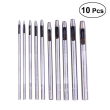 10-delars set med runda hålslag, 0,5–5 mm