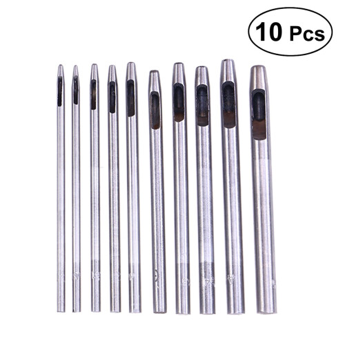 10-teiliges Set runder Hohlstanzen 0,5–5 mm