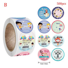500 stuks christelijke Bijbeltekststickers voor kinderen