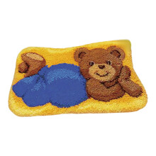 Knüpfteppich-Set 50x36cm mit vorgedrucktem Design