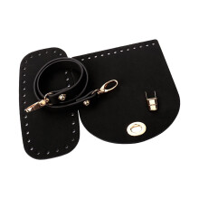 Nähset für Taschen aus PU-Leder – Boden, Tragegurt & Klappdeckel