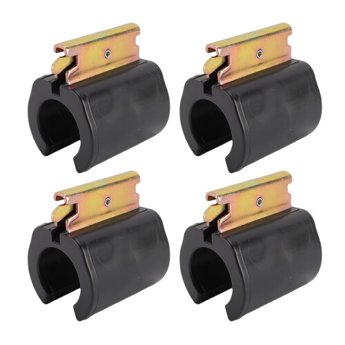 4 Stück E-Track-Werkzeughalter, Metall, Schwarz, L 2