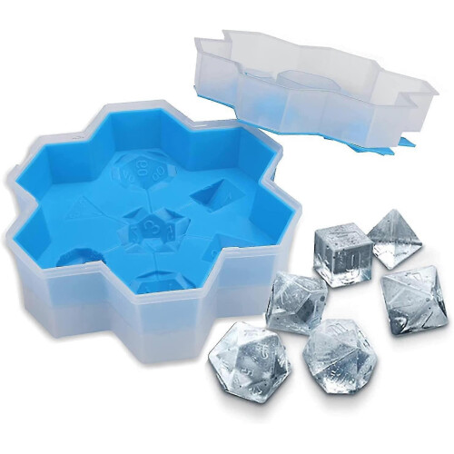 Ice Cube Trays - Ice Trays For Freezer, Creative Dice Ice Cube Mold For Cocktail, Drink, Stackable Ice Trays With Covers