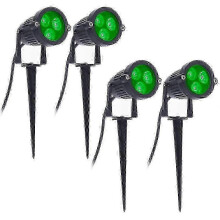 Lot de 4 projecteurs LED étanches 3W 220V IP65 pour jardin et éclairage paysager extérieur