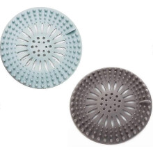 Shower Drain Hair Catcher. Silicone Hair Stopper. 2pc Durable Shower Drain Covers Suit