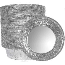 Disposable Tin Foil Egg Tart Molds Egg Tart Papers for Air Fryer