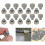 20 Pack Brass Misting Nozzles 0.3mm Orifice, Cooling System Atomizers for Outdoor Use 1