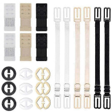 21-teiliges BH-Zubehörset, 6 BH-Verlängerungen + 6 BH-Trägerhalter + 9 BH-Clips