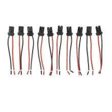 10 stuks T10 auto-, vrachtwagen- en bootwiglamp met vrouwelijke connector, lamphouder, LED-fitting