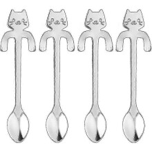 4 stuks kattendessert, thee, kleine zoete koffie, espresso, voor thee, suikercake, ijs, cadeau